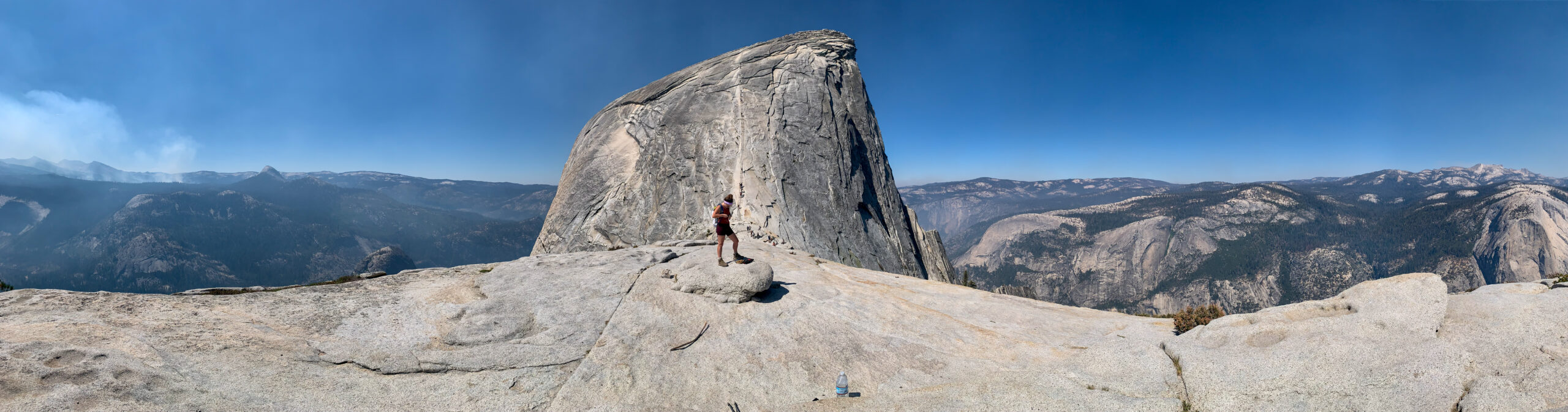 Getting ready to hike Half Dome in Yosemite