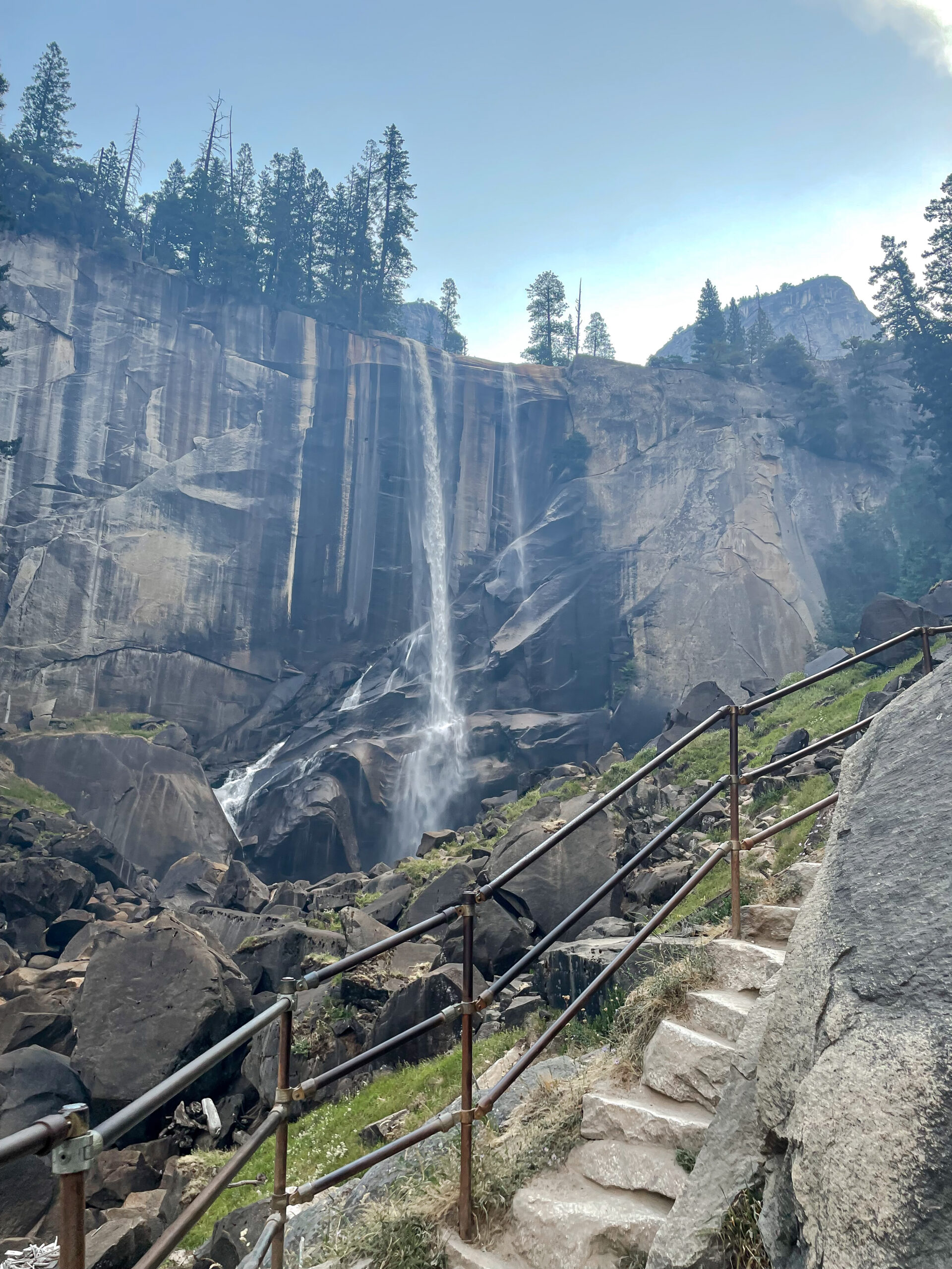 Vernal Falls on the Mist Trail in Yosemite