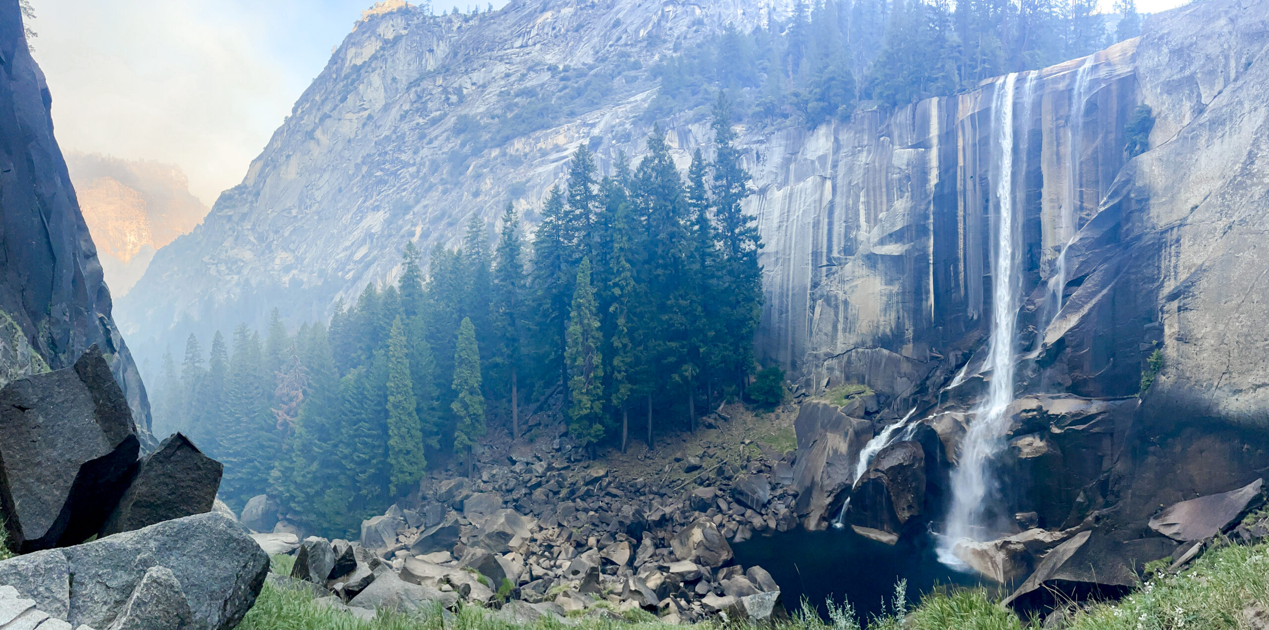 Vernal Falls on the Mist Trail in Yosemite