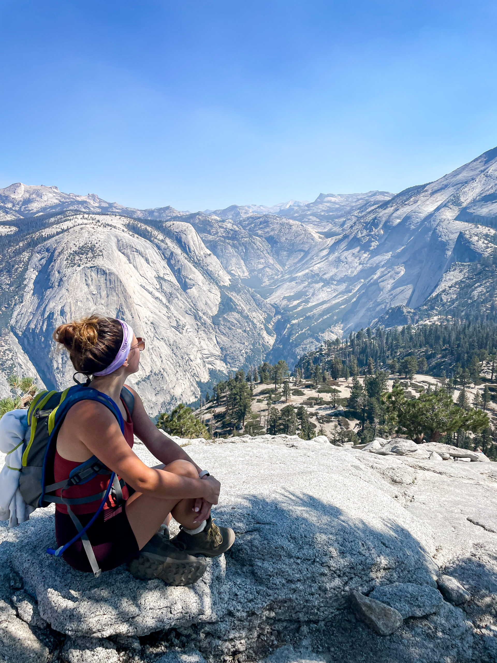 View from the top of Half Dome Yosemite