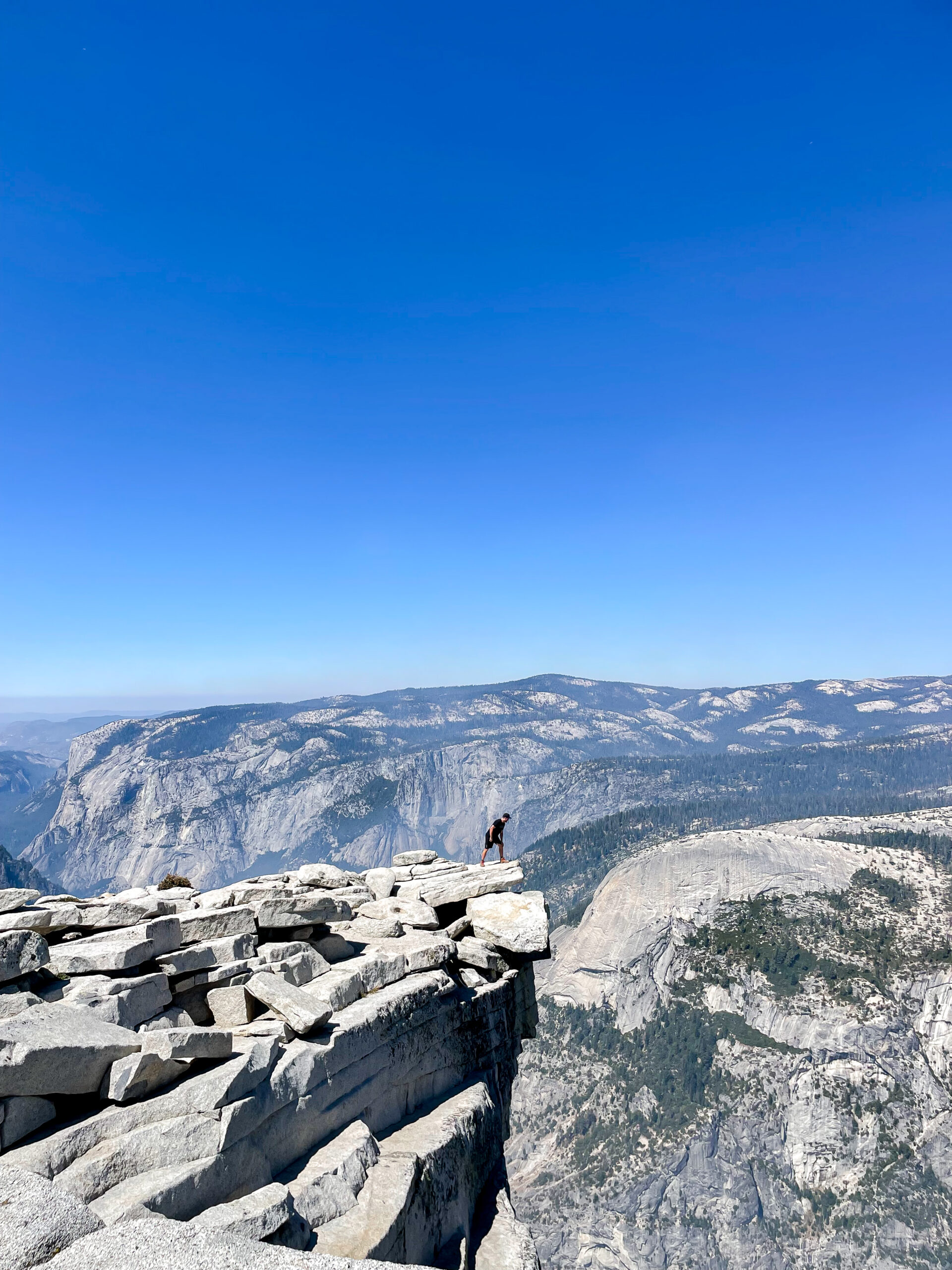 Top of Half Dome in Yosemite