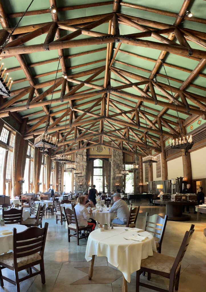 Dining room at Ahwahnee Lodge Yosemite National Park 