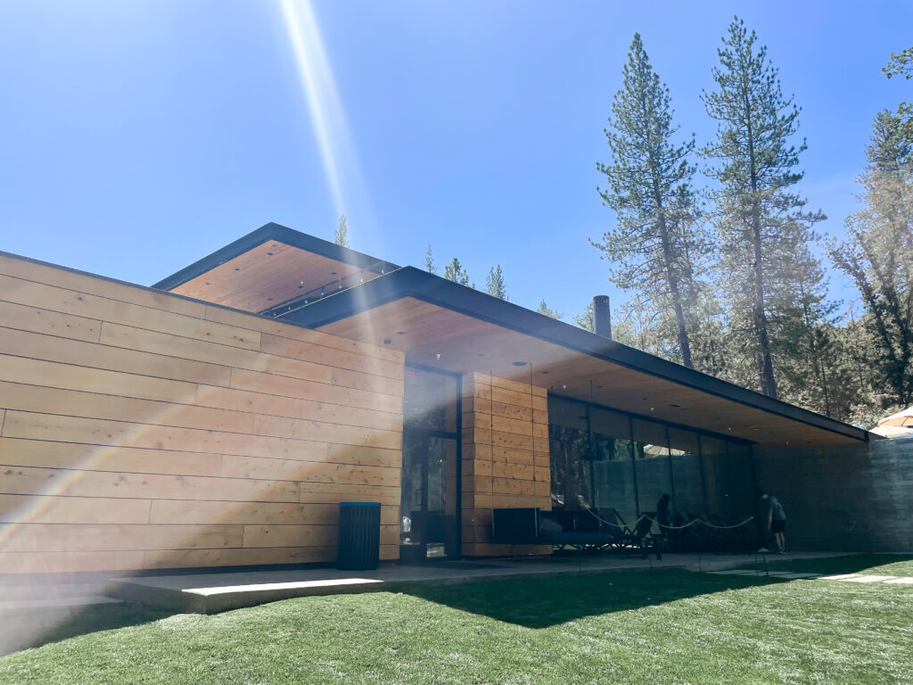 Lodge at Autocamp Yosemite during the day in the sun