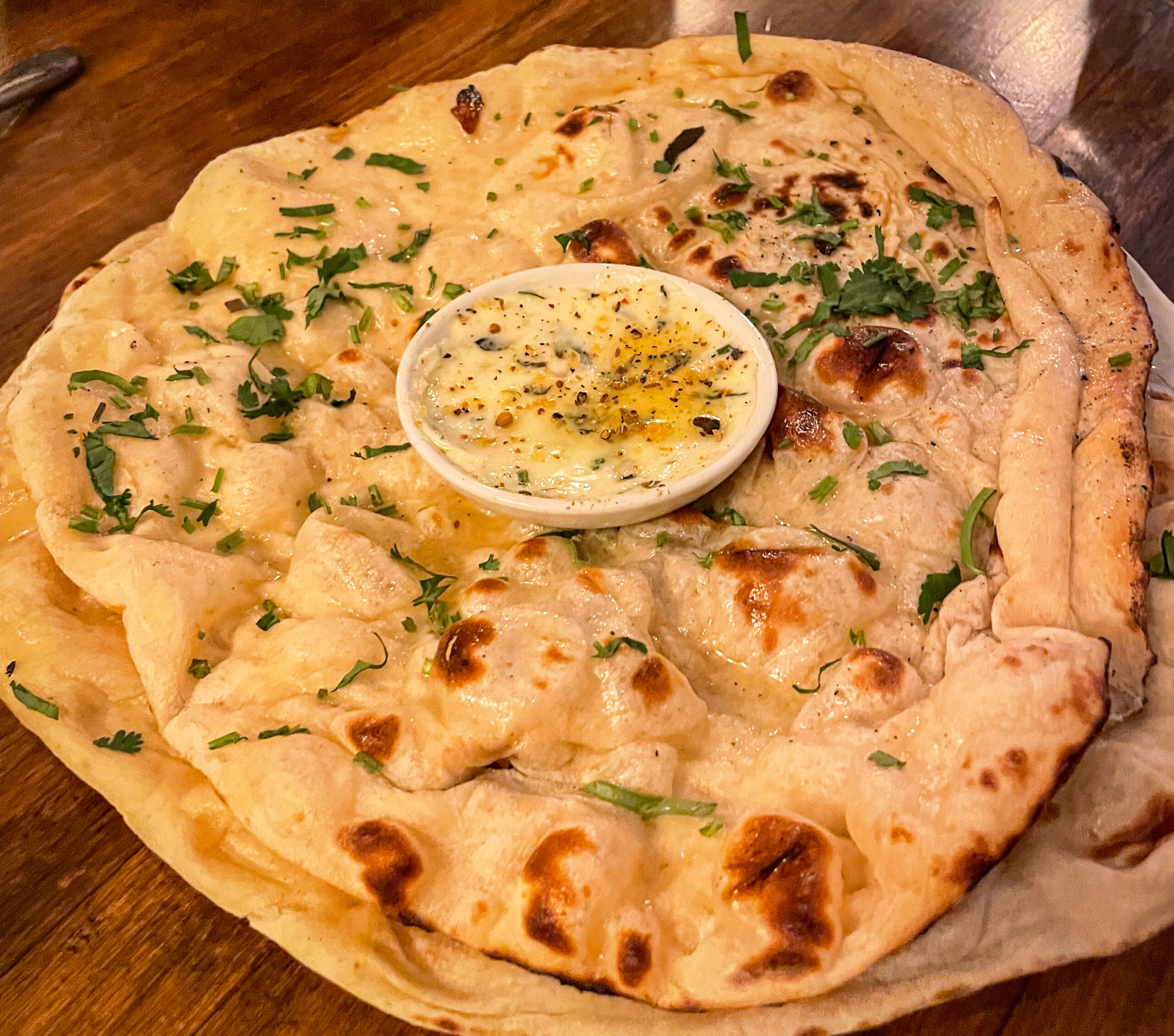 Naan with butter