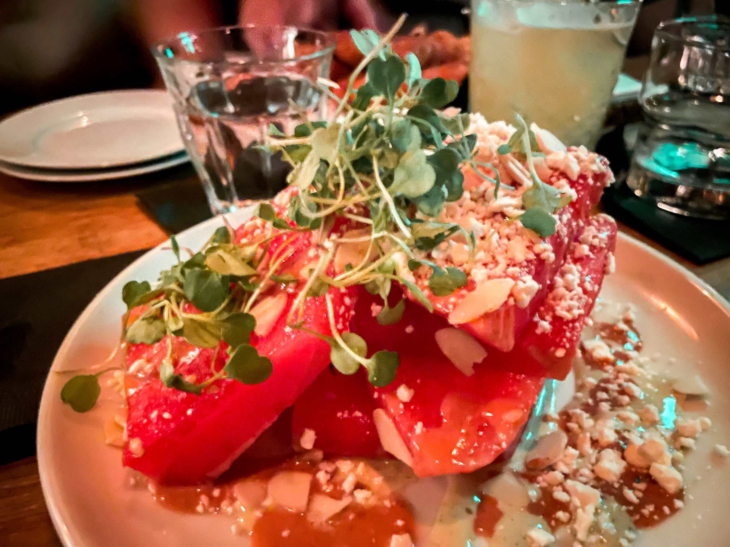 watermelon feta appetizer at Blind Rabbit