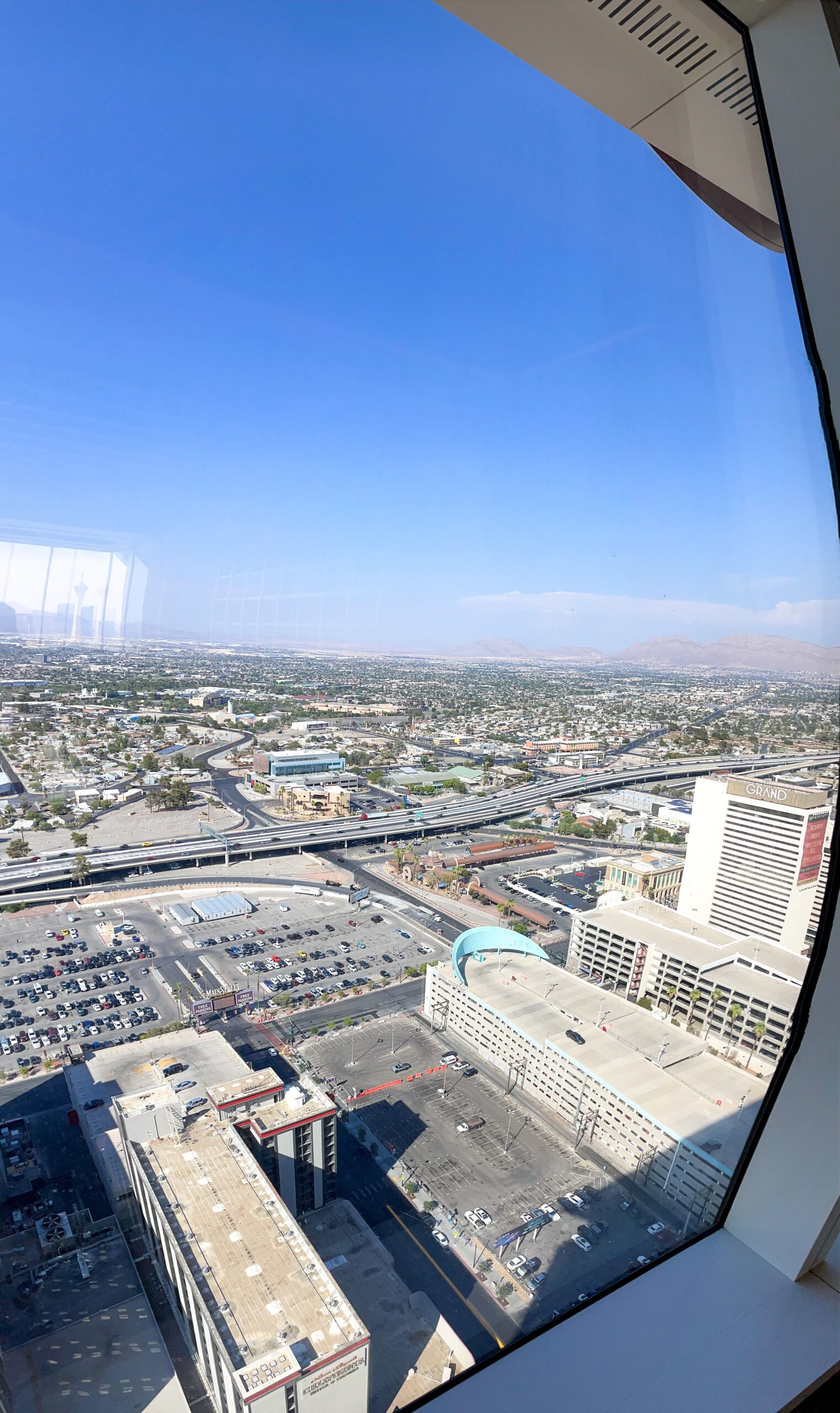Legacy Club view of Downtown Las Vegas