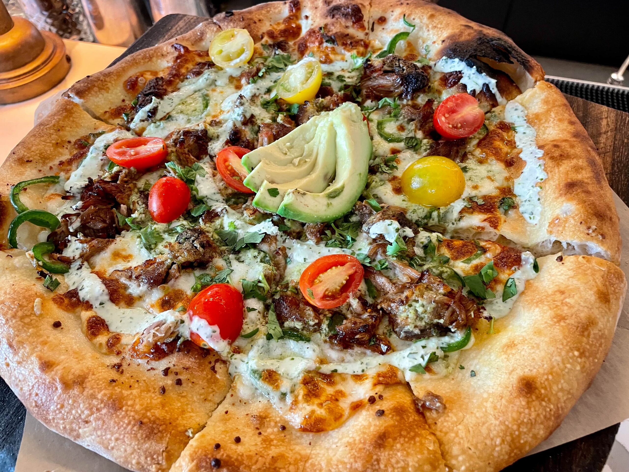 Carnitas PIzza at Goat and Vine Temecula