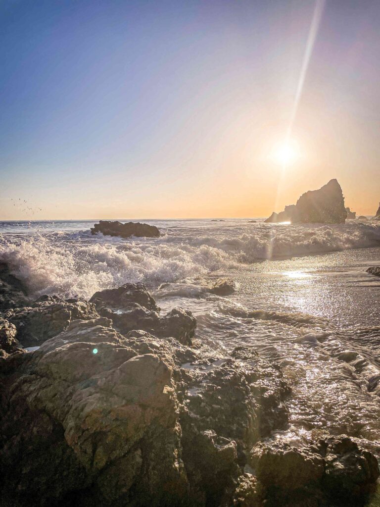 Waves Crashing at Matador State Beach