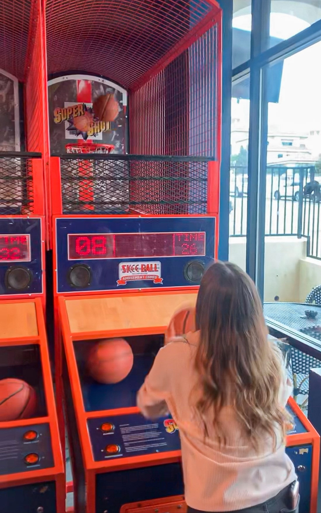 Girl Playing Basketball at Coin Op Temecula