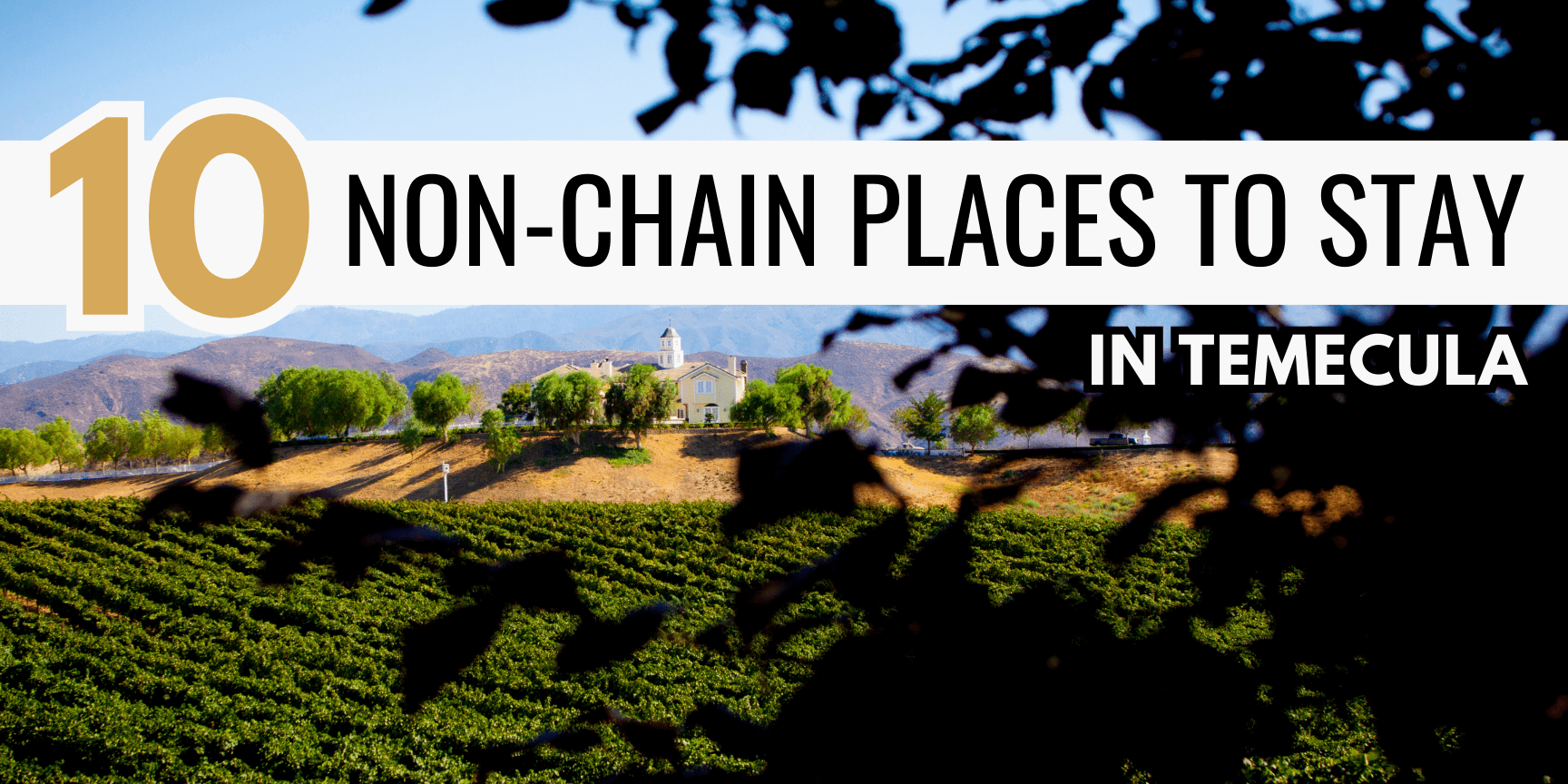 10 Non-Chain Places to Stay in Temecula
