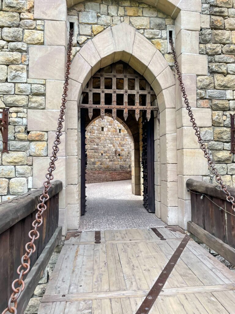Napa castle winery entrance