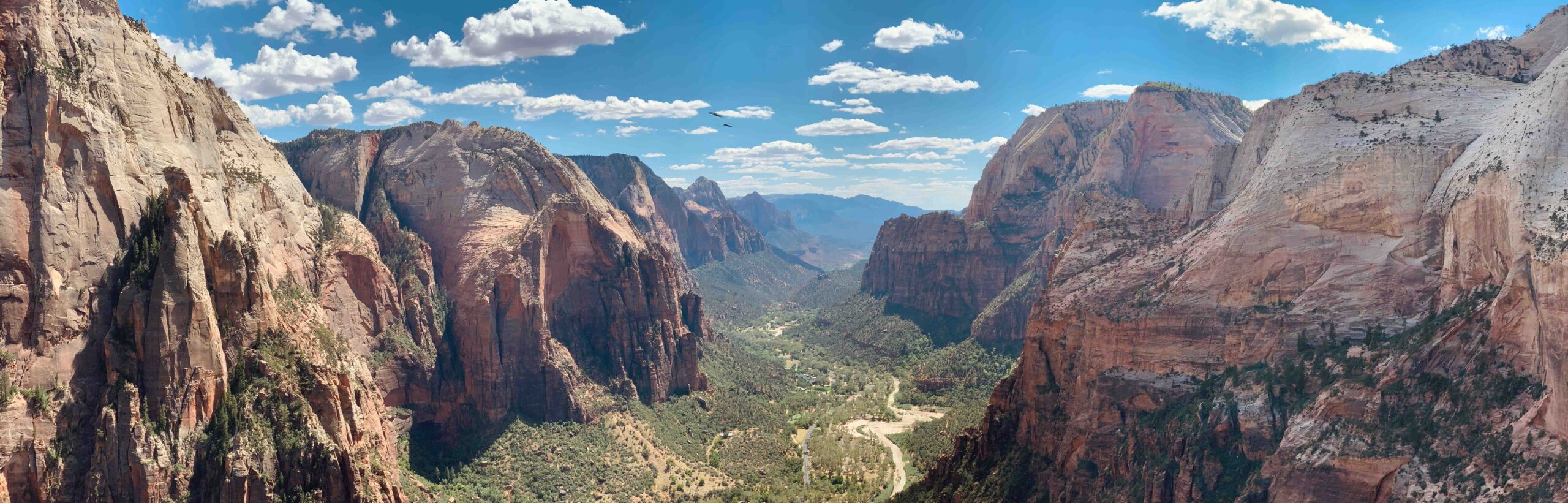 view from the top of Angels Landing