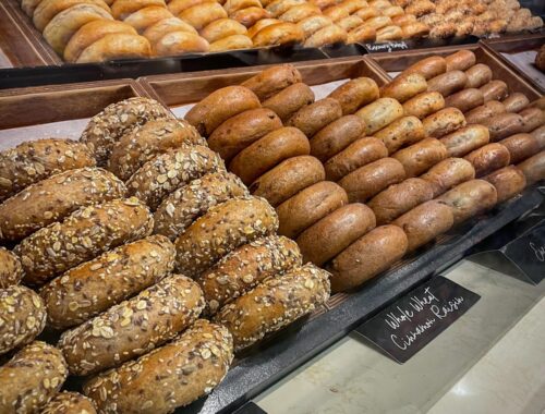 Bagels at Granville Island Public Market in Vancouver