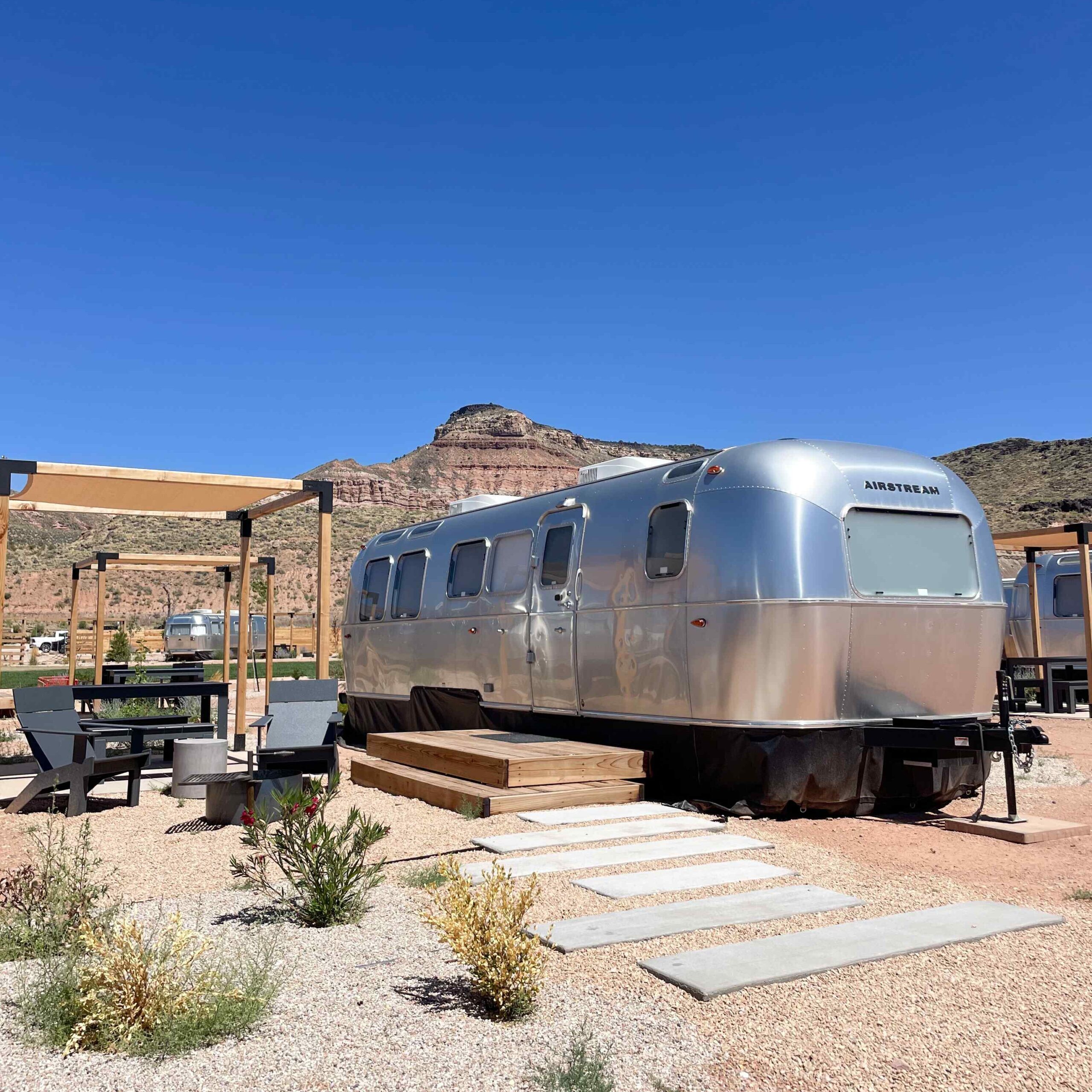 Airsteam glamping site at Zion National Park