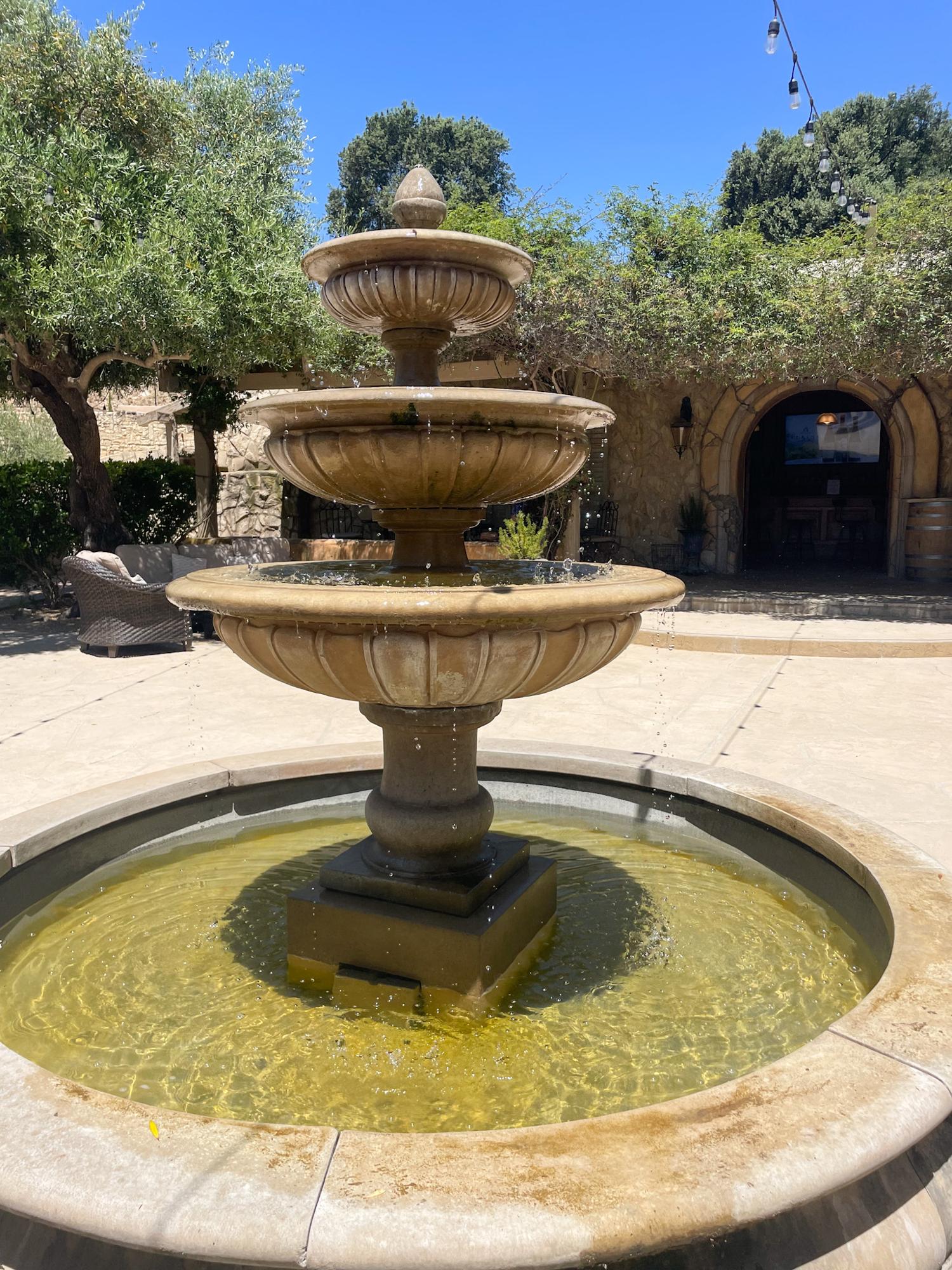 Sunstone Winery fountain