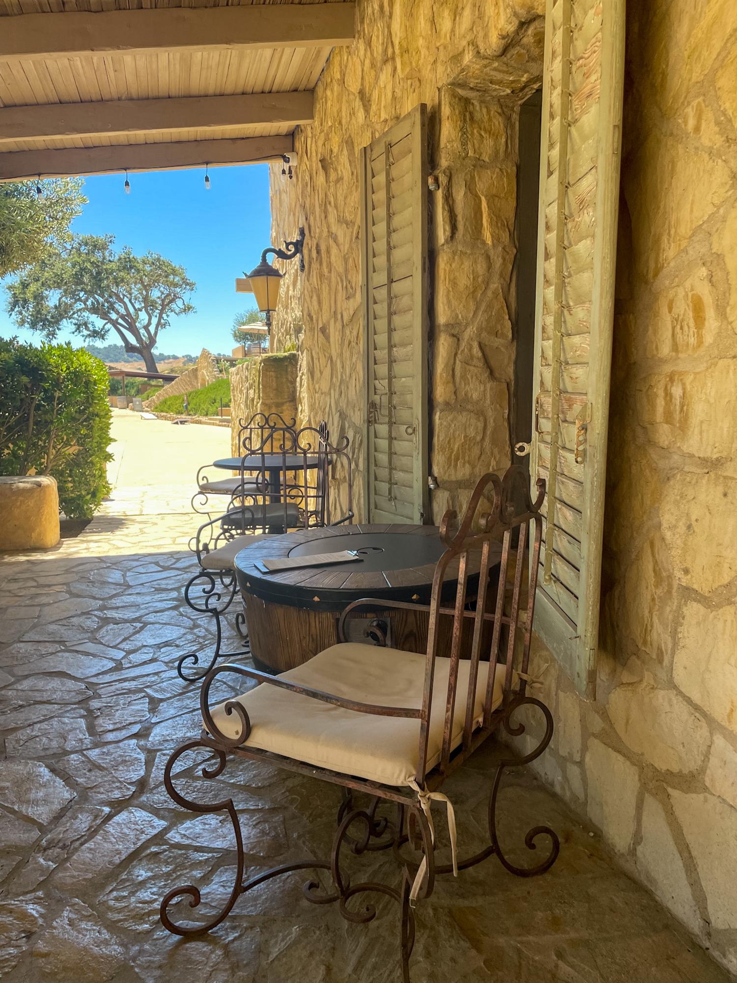 Sunstone Winery tables