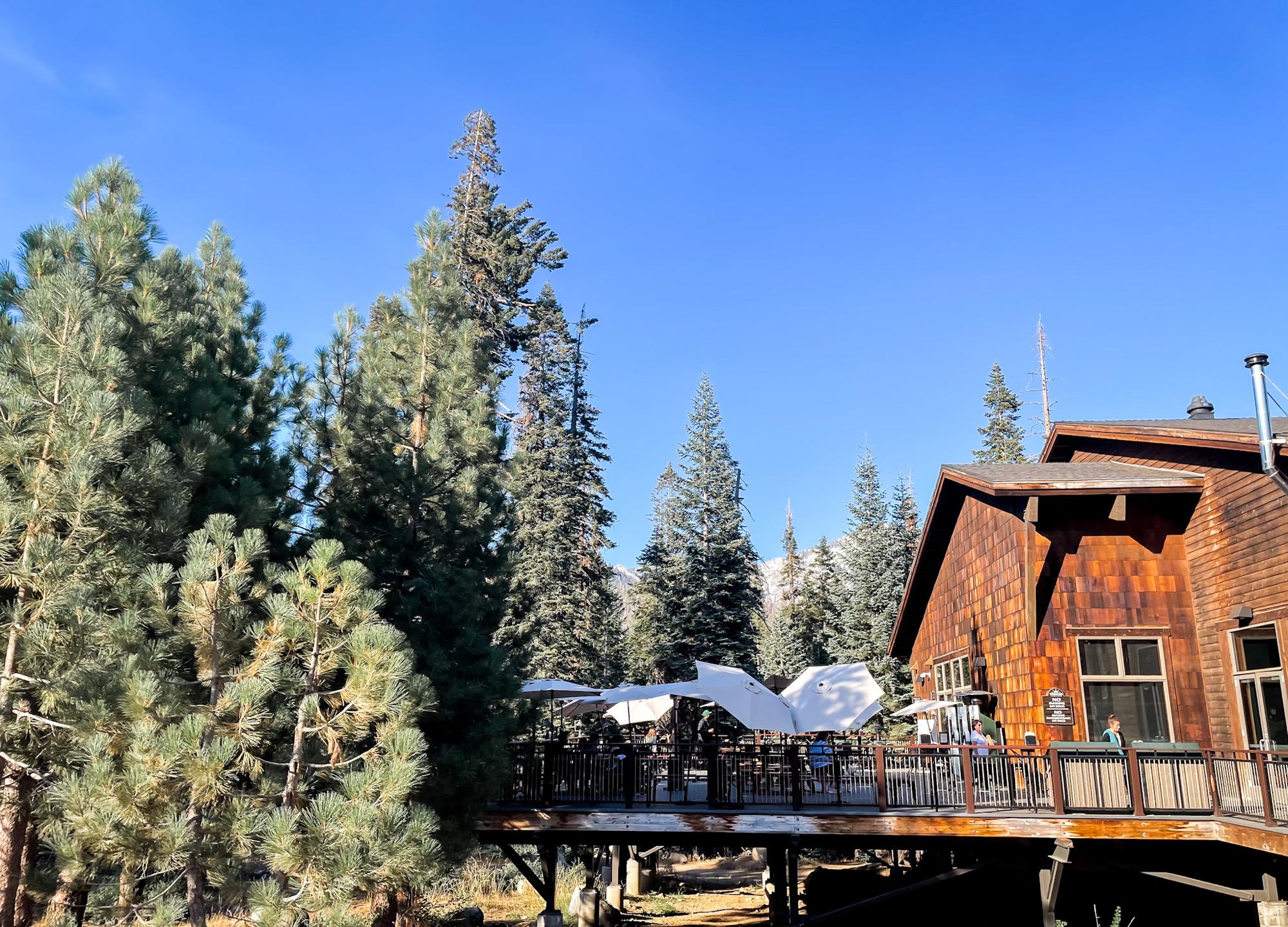 Wuksachi Lodge dining patio