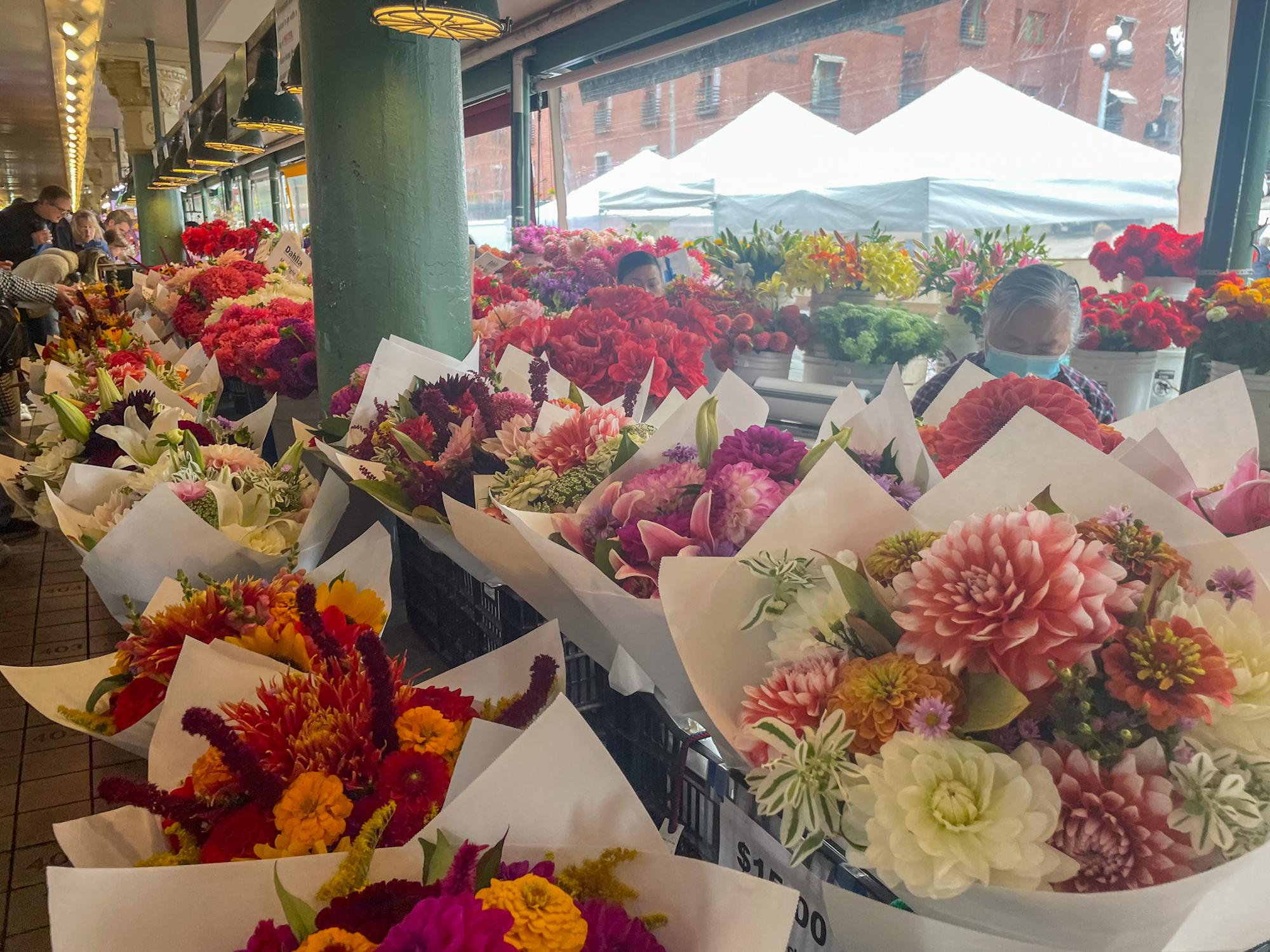 Flowers at the Pike Place Market